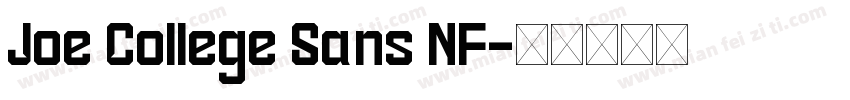 Joe College Sans NF字体转换